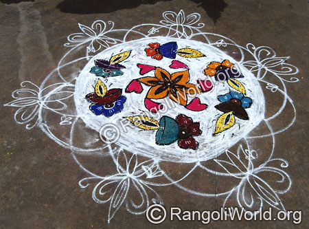 Lamp Rangoli